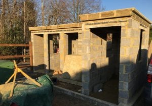 Turnstiles under construction at Bracknell Town FC. Photo: Tom Canning.