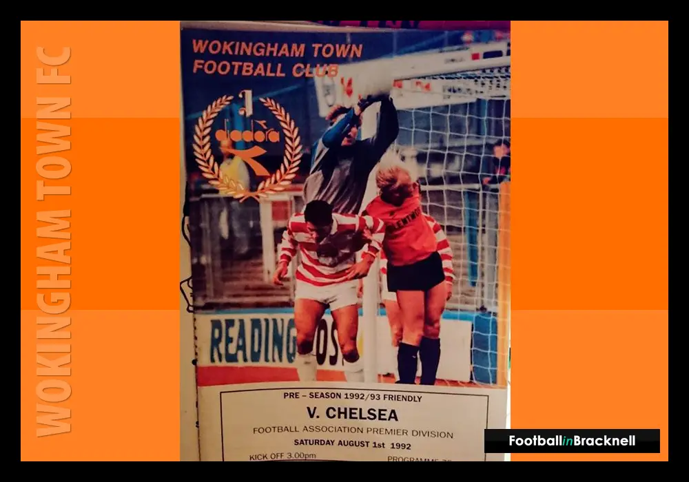 Programme from Wokingham Town vs Chelsea FC. Photo: Sean Chandler.