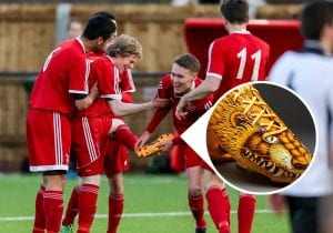 Ollie Chell and his Adidas Yamomoto adizero f50 boots.