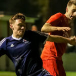 Joe Grant for Bracknell Town FC against Flackwell Heath FC. Photo: Neil Graham.