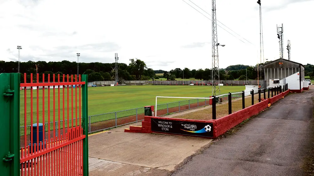 Windsor FC's Stag Meadow. Photo: Maidenhead Advertiser.