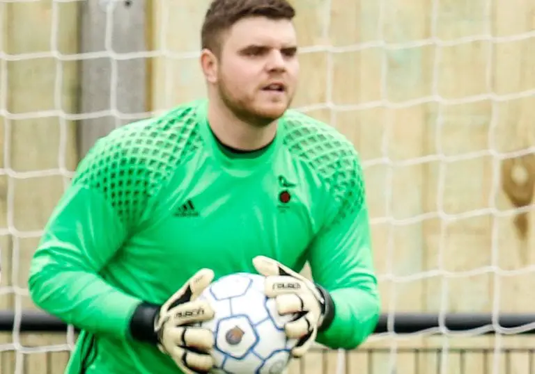 Bracknell Town goalkeeper Chris Grace.