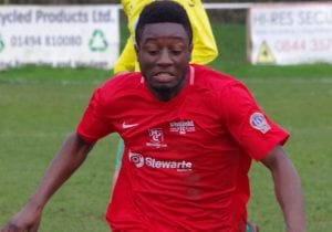 Binfield's Clive Akem-Che. Photo: James Green.