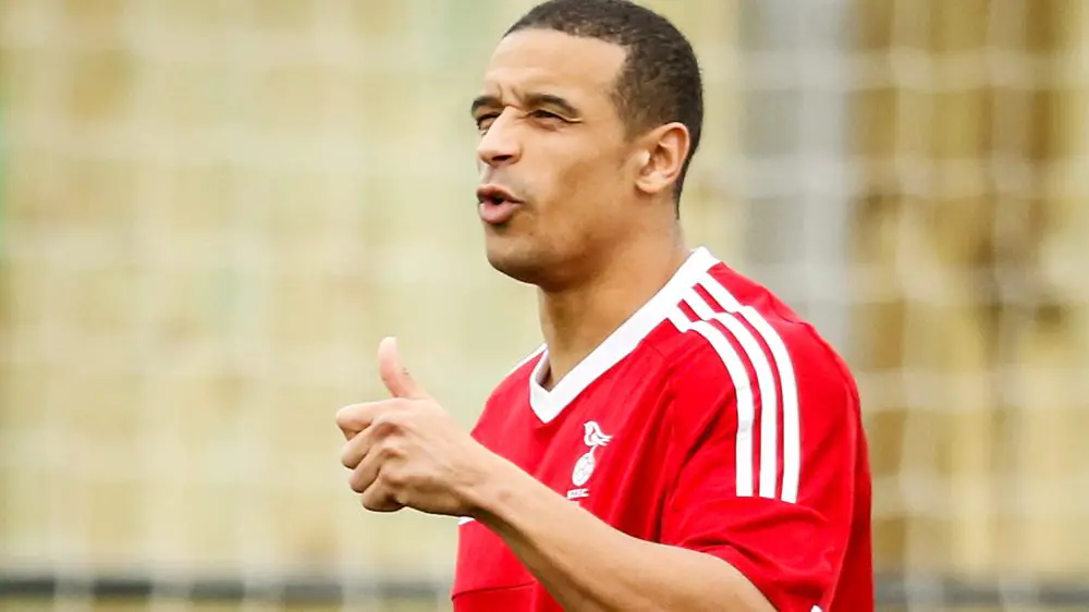 Bracknell Town FC defender Diak John. Photo: Neil Graham.
