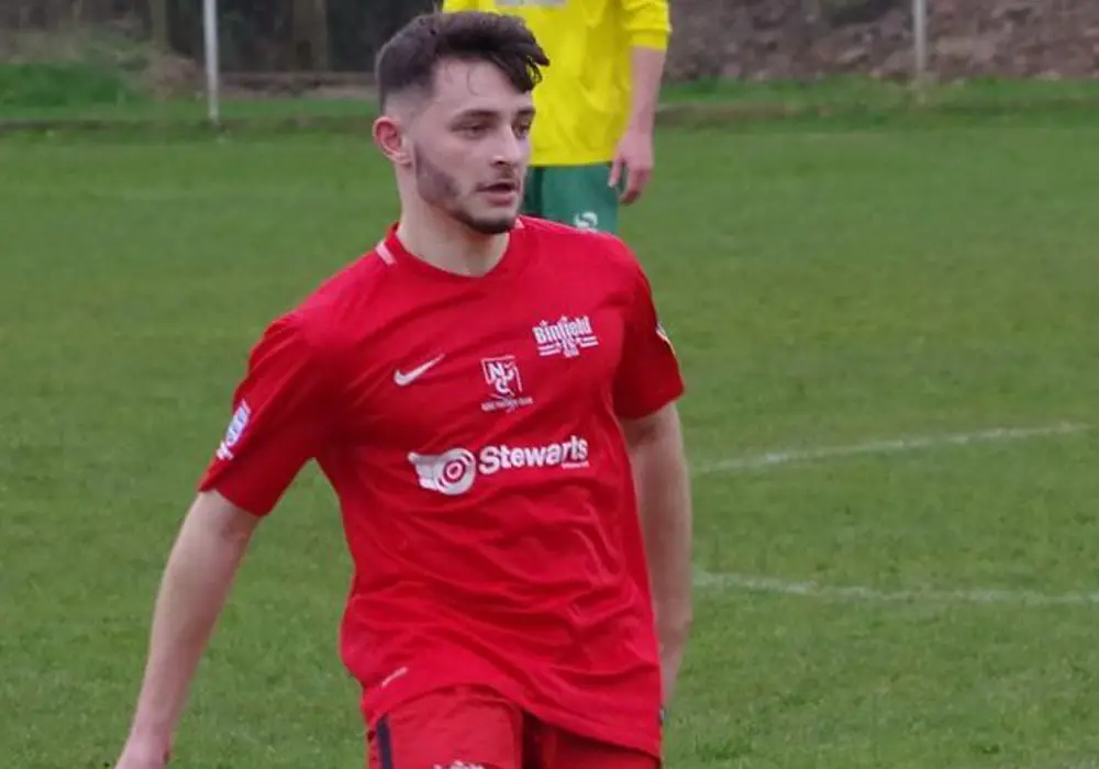 Jamie McCarthy of Binfield FC. Photo: James Green.