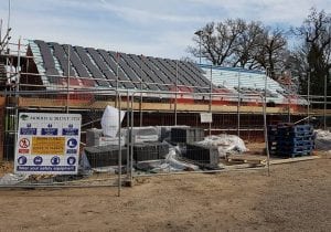 The roof at Hill Farm Lane Binfield FC. Photo: @binfieldfc.