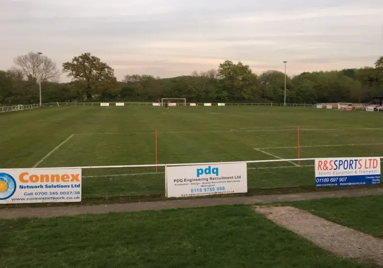 Binfield FC's Hill Farm Lane. Photo: Tom Canning.