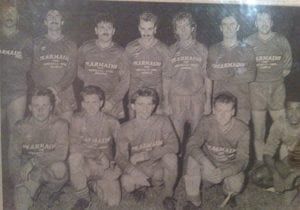 Bracknell Town in the late 1980s featuring Andy Findlay.