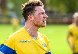 Woodley United's Danny Horscroft. Photo: Neil Graham.