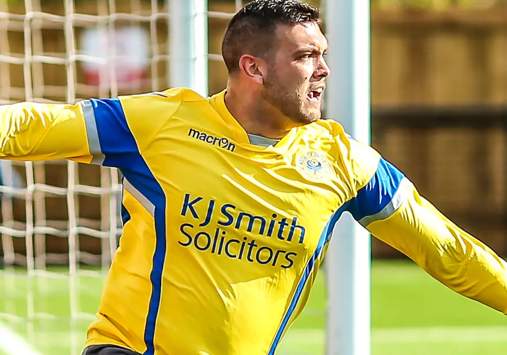 Woodley United's Josh Drew. Photo: Neil Graham.