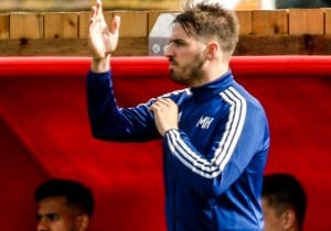 Woodley United manager Michael Herbert. Photo: Neil Graham.