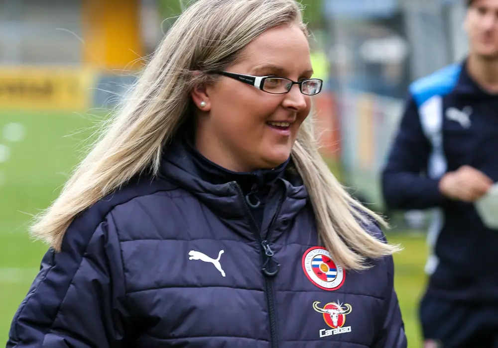 Reading Women manager Kelly Chambers. Photo: Neil Graham.