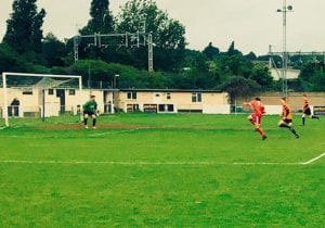 Wokingham & Emmbrook vs Bracknell Town at Scours Lane.