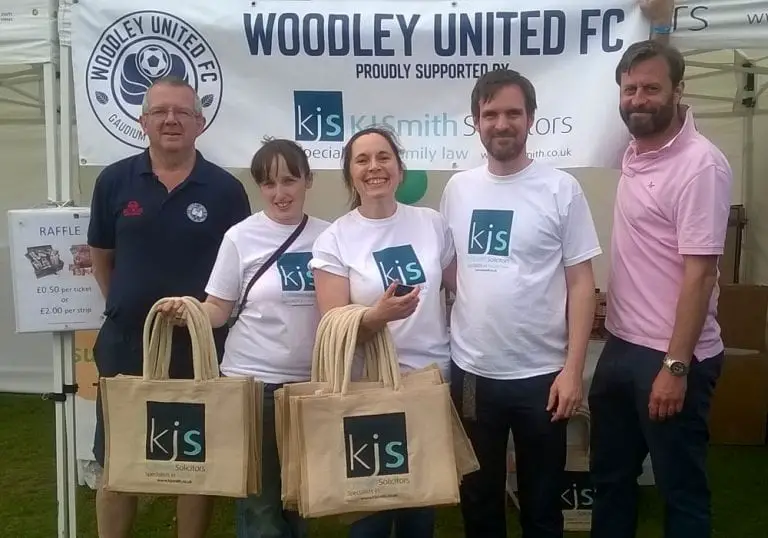 KJSmith solicitors continue partnership with Woodley United.