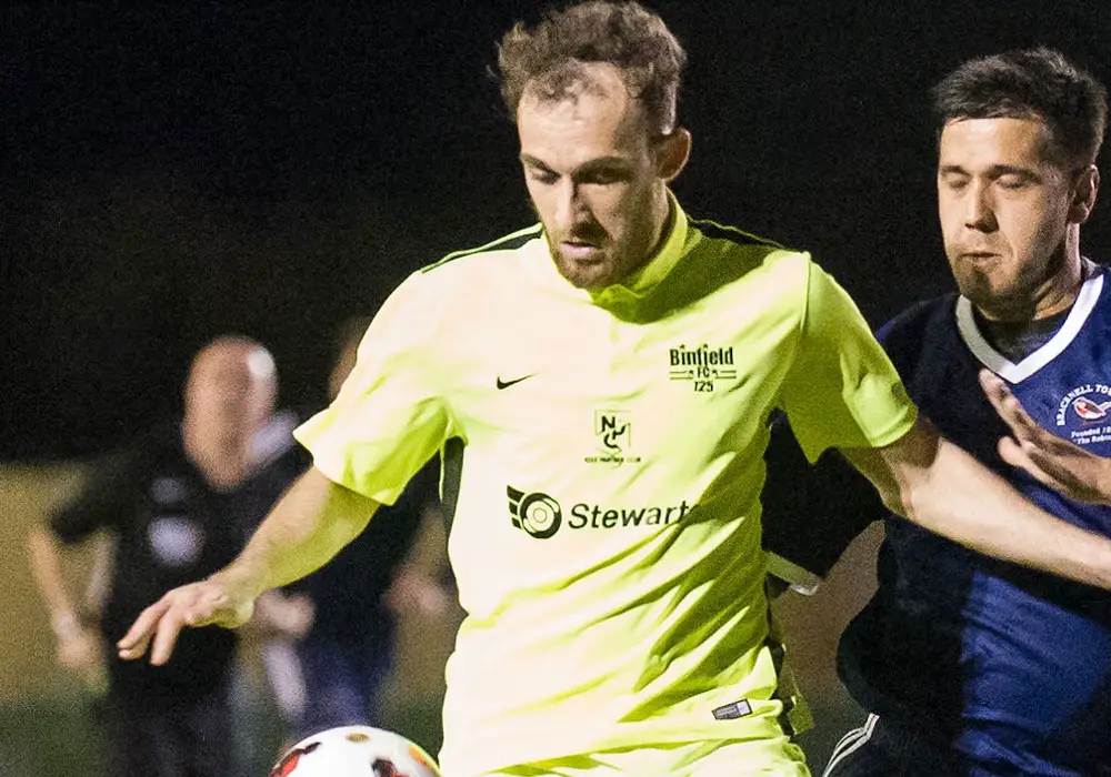 Binfield striker Liam Ferdinand. Photo: Colin Byers.