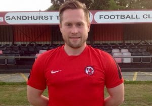 Sandhurst Town manager Luke Turkington. Photo: Sandhurst Town FC
