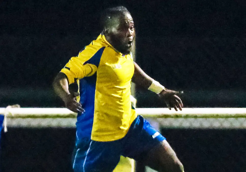 Ascot United's Cameron Gyeabour. Photo: Neil Graham.