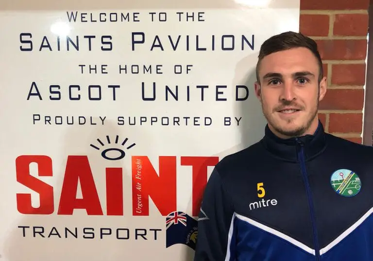 Ben Harris has signed for Ascot United. Photo: @ascotunitedfc