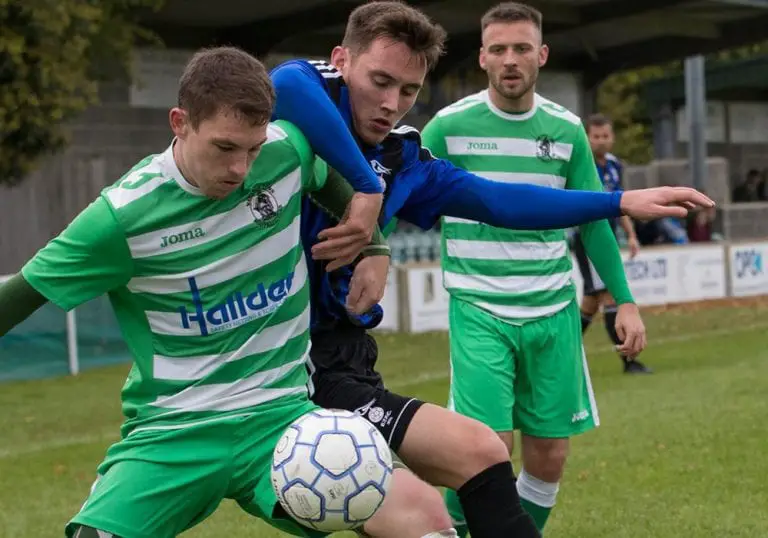 Joe Grant challenges Wantage Town. Photo: Neil Graham.