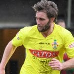 Ryan Parsons in action for Egham Town. Photo: Get Surrey.