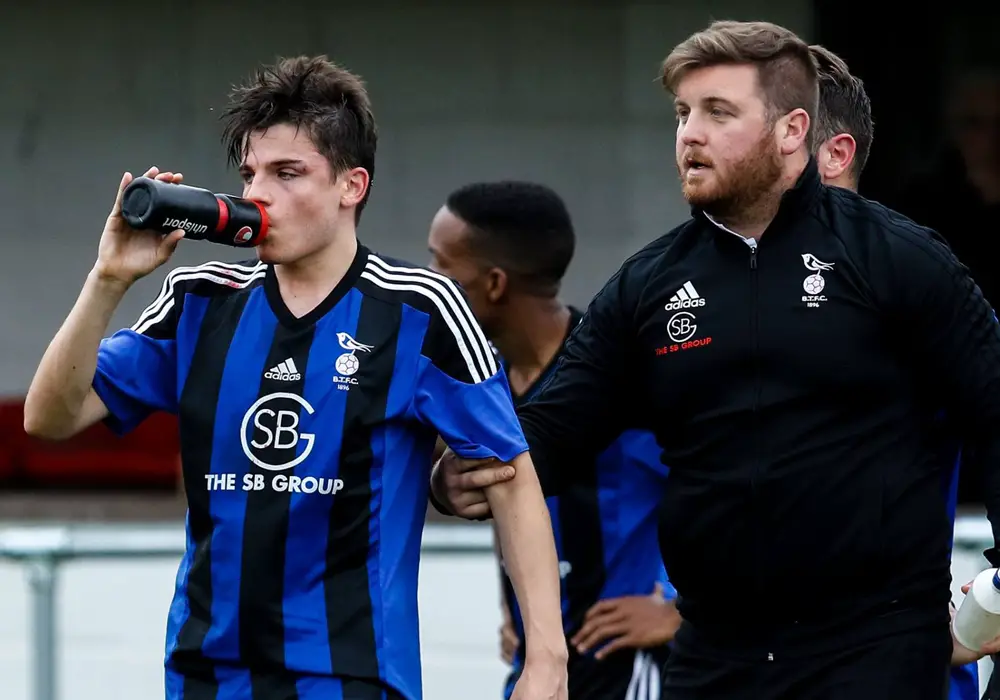 Seb Bowerman and Liam Day at Flackwell Heath. Photo: Neil Graham.