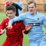 Bracknell Town's Khalid Senussi against Ardley United. Photo: Neil Graham.