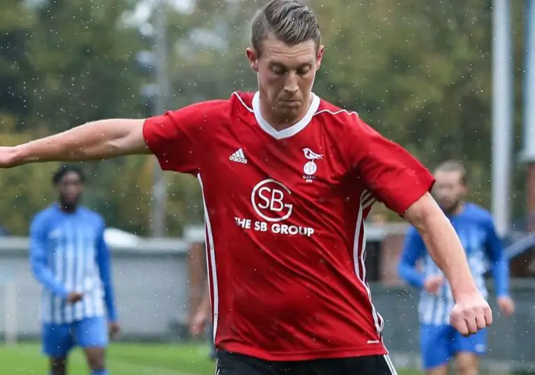 Bracknell Town striker TJ Bohane. Photo: Neil Graham.