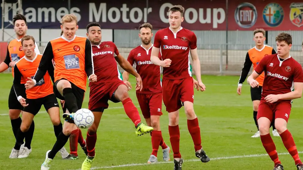 Virginia Water and Wokingham & Emmbrook clash at Stag Meadow in Division 1 East. Photo: Graham Tabor.