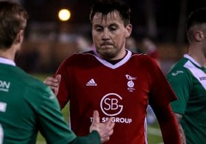 Carl Withers in the FA Vase. Photo: Neil Graham.