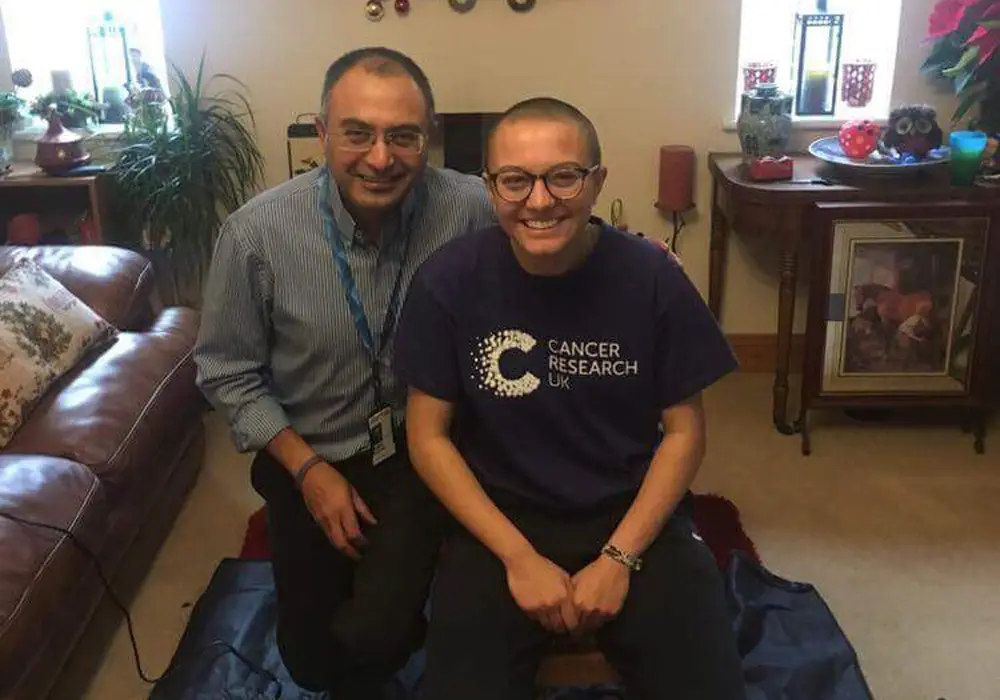 Natasha and here father.