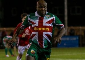 Windsor striker Barry Hayles. Photo: Neil Graham.