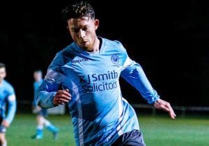 Woodley United's Danny Horscroft. Photo: Neil Graham.