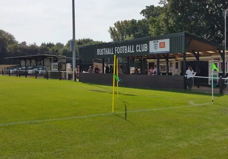 The Jockey Farm Stadium, Rusthall FC. Photo: Tony Hardy.