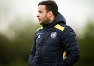Nuno Antunes - Woodley United Ladies management team. Photo: Neil Graham.