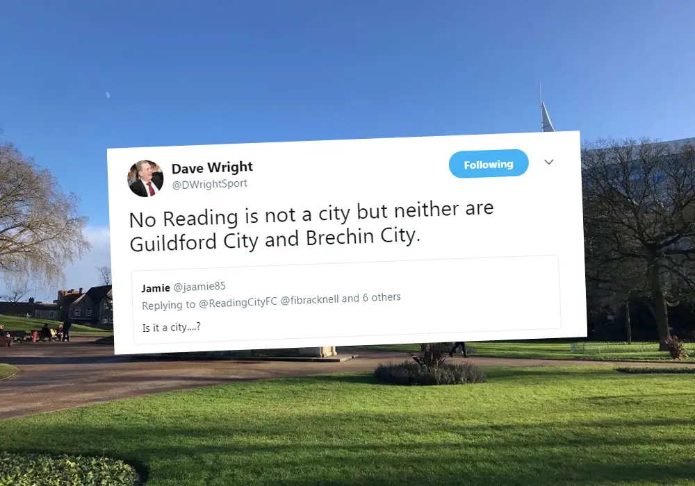 Reading's Forbury Gardens and Dave Wright. Photo: Get Reading.