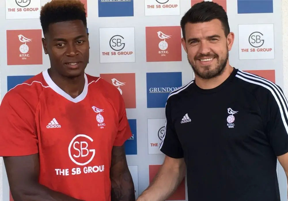 New Bracknell Town striker Gavin James.