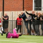 Liam Ferdinand delights the Bracknell Town crowd. Photo: Neil Graham.