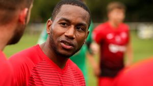 Binfield's Jemel Johnson. Photo: Neil Graham.