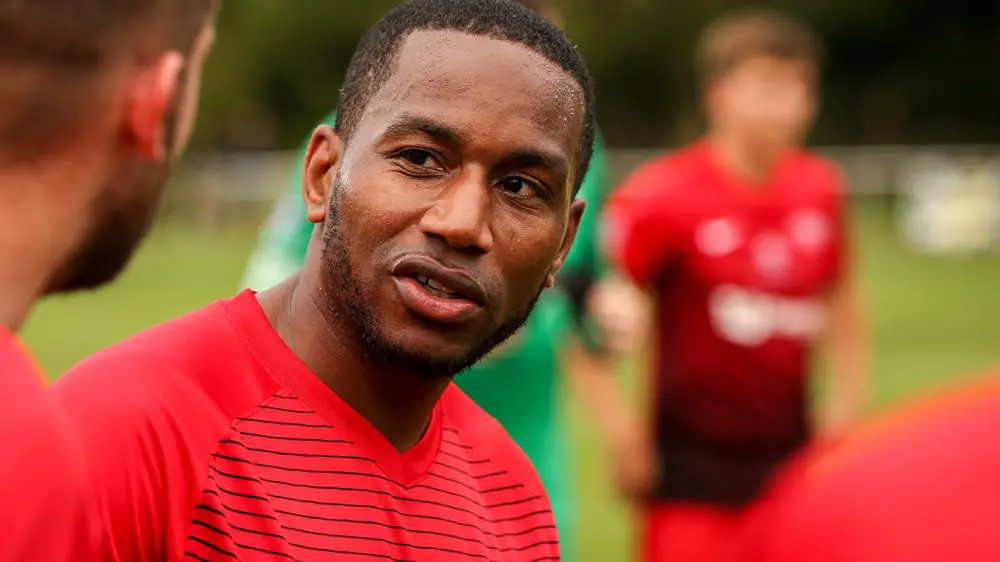 Binfield's Jemel Johnson. Photo: Neil Graham.