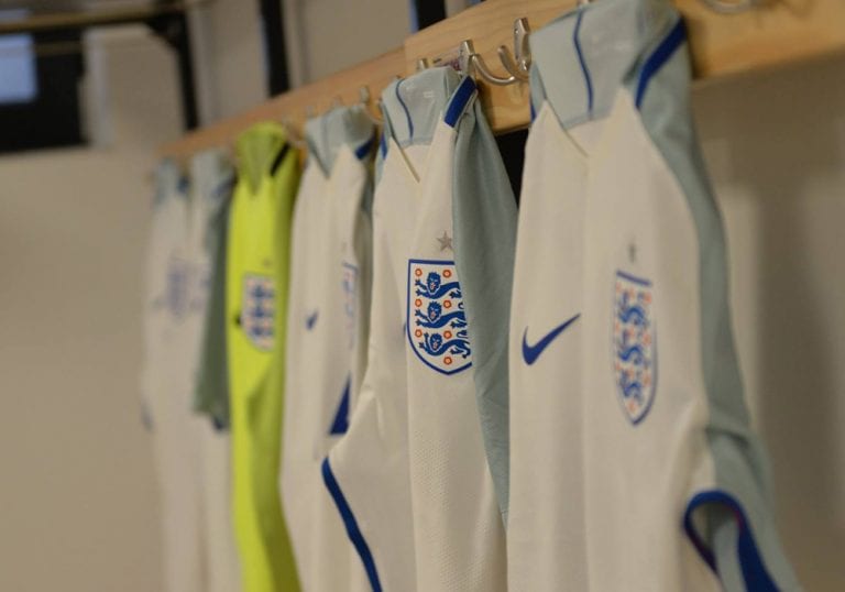 England shirts. Photo: David Loveday.