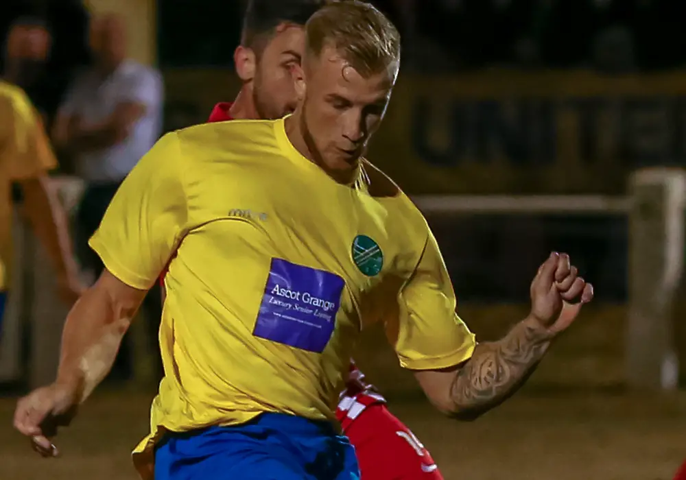 Ascot United striker Jean-Claude Etienne. Photo: Neil Graham.
