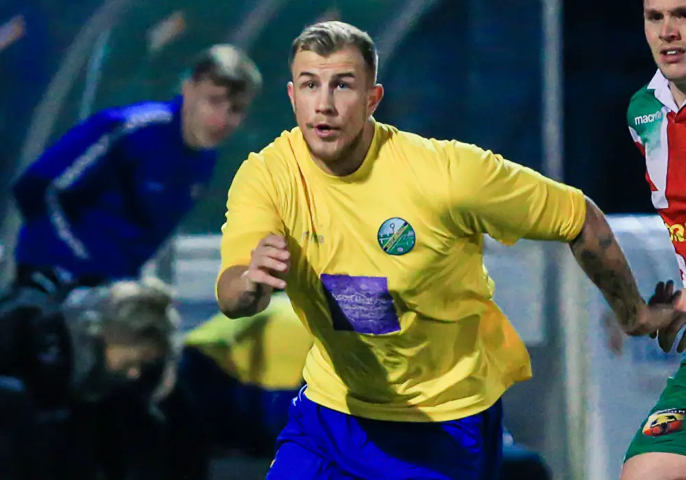 Ascot United striker Jean Claude Etienne. Photo: Rob Mack/Shooting Stars.