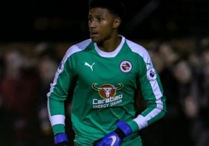 Young Reading FC goalkeeper Myles Roberts. Photo: Neil Graham.