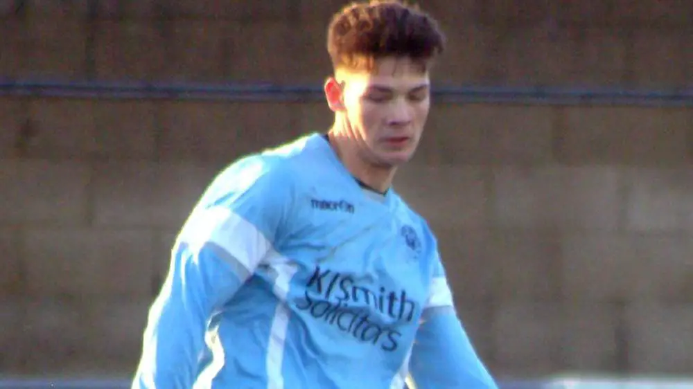 Woodley United's Max Laschok. Photo: Peter Toft.