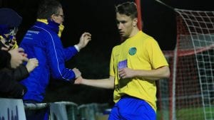 Cropped Harry Laflin celebrates scoring for Ascot United.jpg