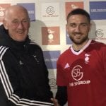 Anton Rodgers signs for Bracknell Town. Photo: Bracknell Town FC.