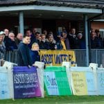 Ascot United supporters at the Racecourse Ground. Photo: Rob Mack/Shooting Stars.