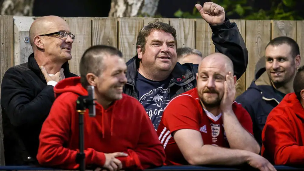 Bracknell Town fans at Larges Lane. Photo: Neil Graham.