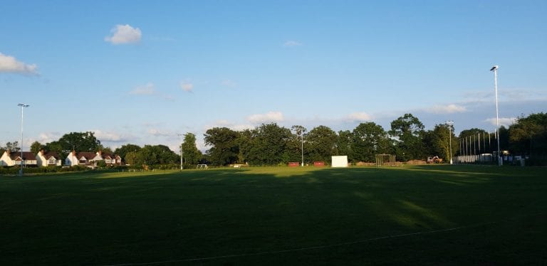 Floodlights at Lowther Road.