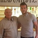 Joseph Ellul with Alan Devonshire at Maidenhead United. Photo: Neil Maskell/Maidenhead United.